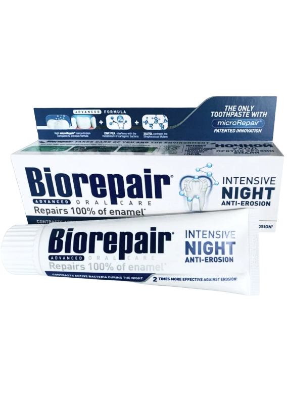 Зубная паста BioRepair Biorepair Intensive Night Repair 75 мл зубная паста biorepair biorepair intensive night repair 75 мл