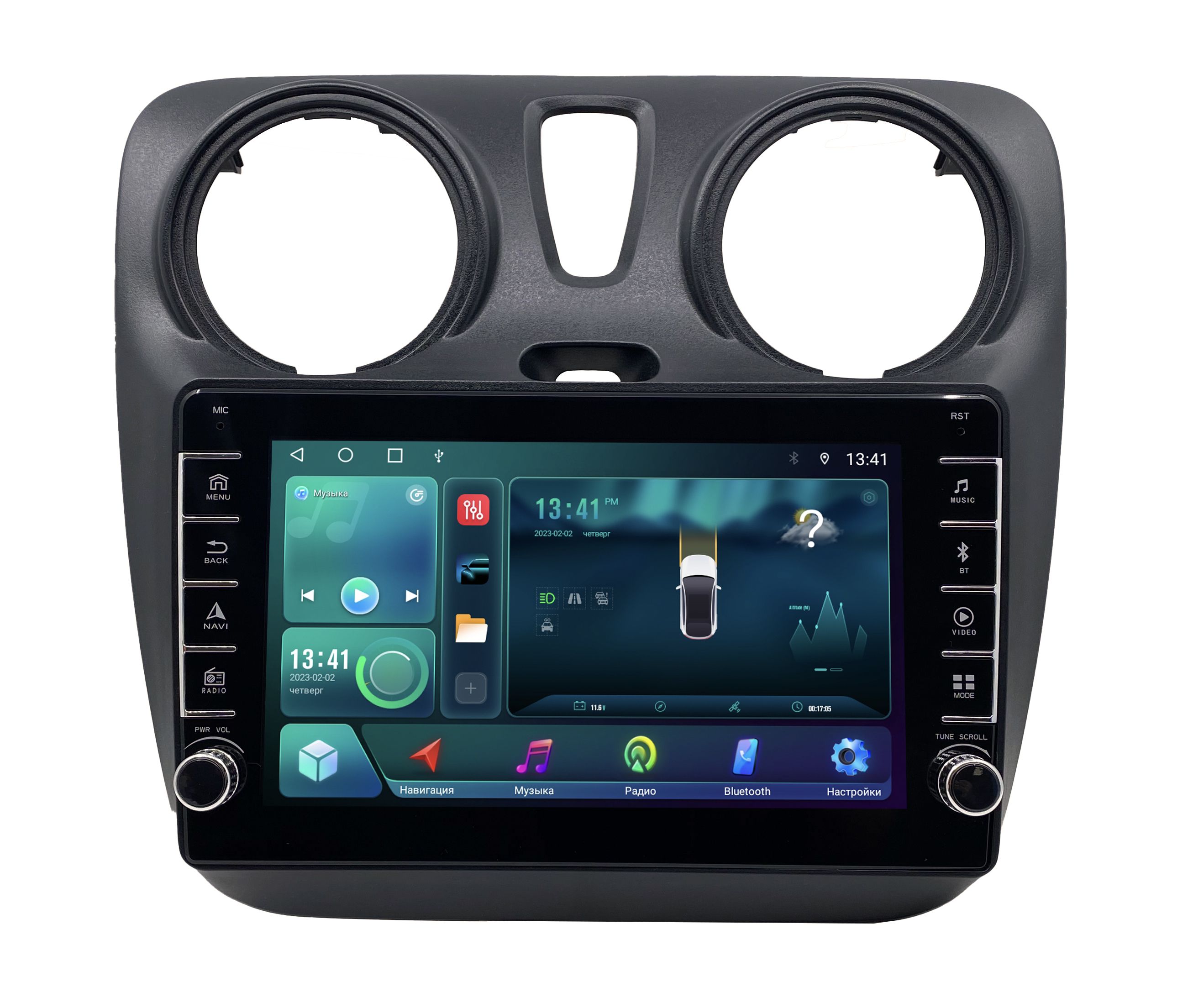 Штатная магнитола ANDROID Renault Dokker 2012-2020 Android 12 232 GB с крутилками Му 2234000₽