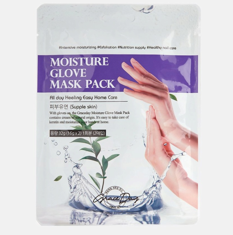 Маска для рук увлажняющая Grace Day Marine Moisture glove mask pack 16г 2шт 400₽