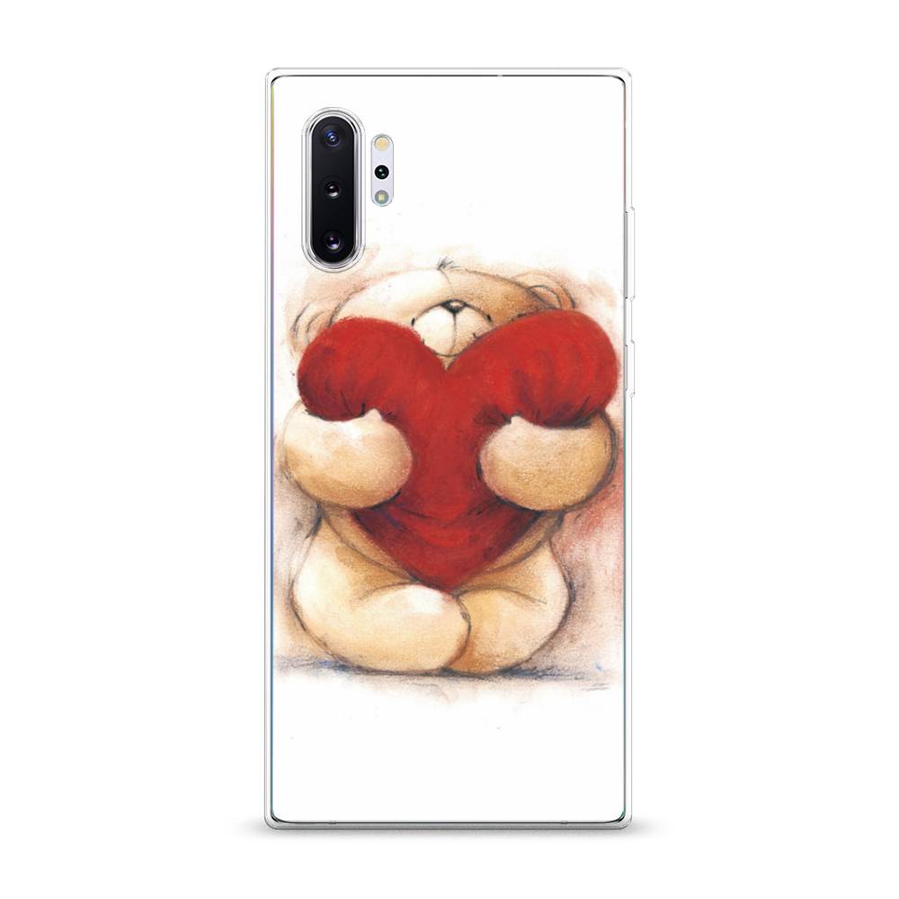 

Чехол Awog на Samsung Galaxy Note 10 Plus "Мишка с сердцем 1", Разноцветный, 28550-6