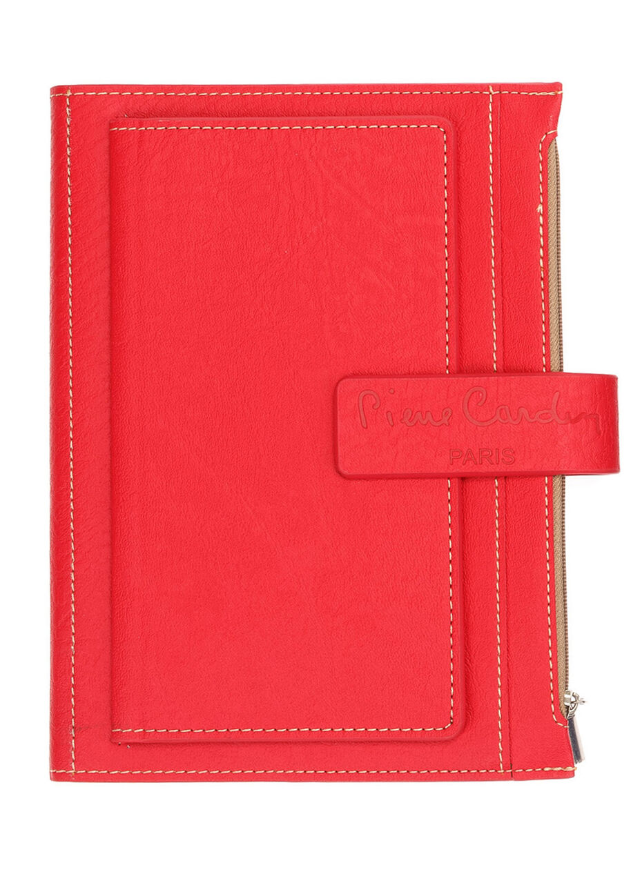 Записная книжка Pierre Cardin в обложке красная 21,5 х 15,5 3,5 см