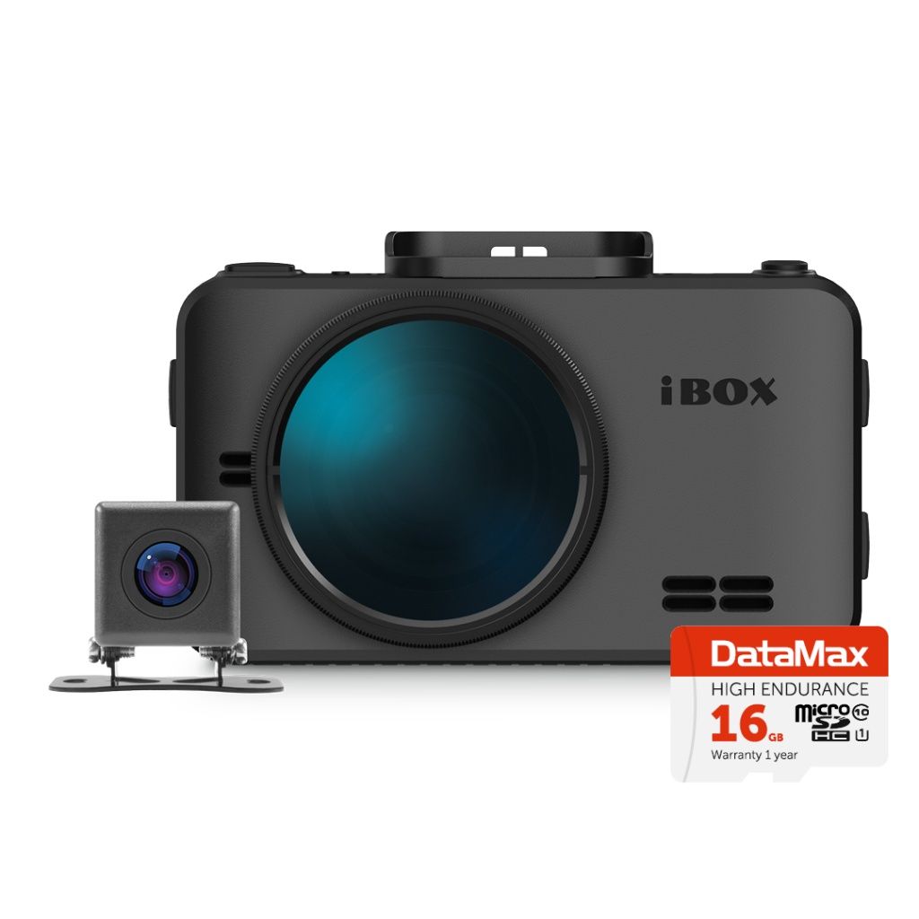 фото Видеорегистратор ibox roadscan wifi gps dual + камера задн вида ibox rearcam fhd11 1080p