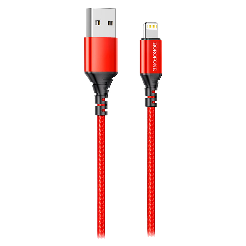 фото Дата-кабель usb универсальный lightning borofone bx54 (красный) basemarket