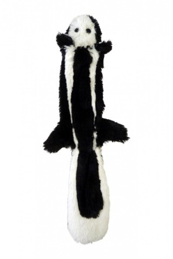 Игрушка для собак Уют Скунс с пищалкой черно-белый 33 см
