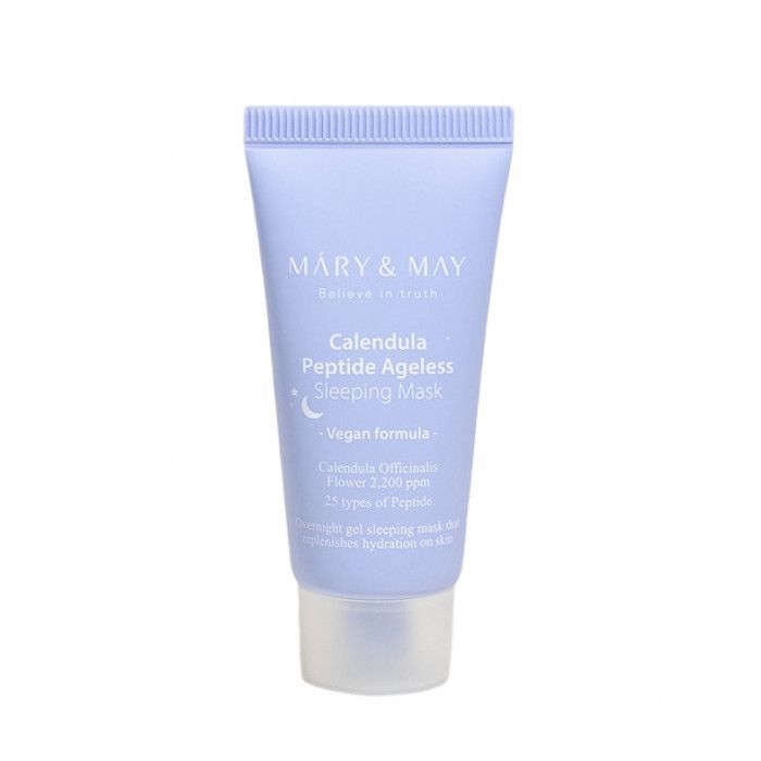 Маска ночная с календулой и пептидами Mary&May Calendula Peptide Ageless Sleeping Mask 30г