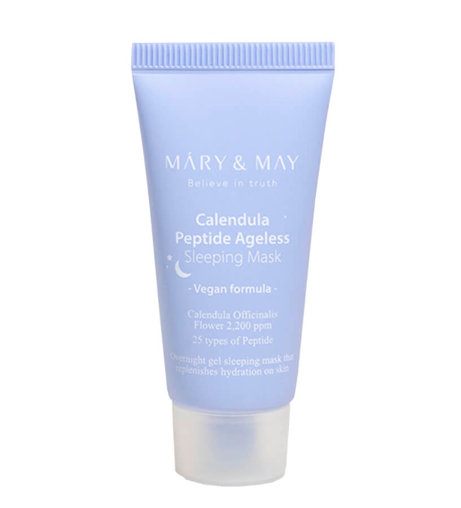 Маска ночная с календулой и пептидами Mary&May Calendula Peptide Ageless Sleeping Mask 30г