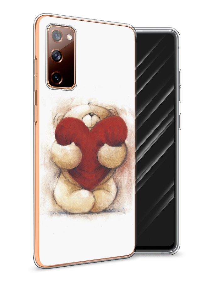 

Чехол Awog на Samsung Galaxy S20 FE / Самсунг S20 FE "Мишка с сердцем 1", Разноцветный, 2101350-6