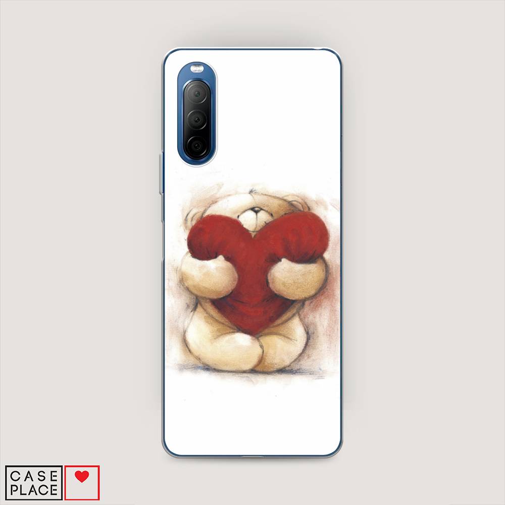 

Чехол Awog на Sony Xperia 10 II "Мишка с сердцем 1", Разноцветный, 54650-6