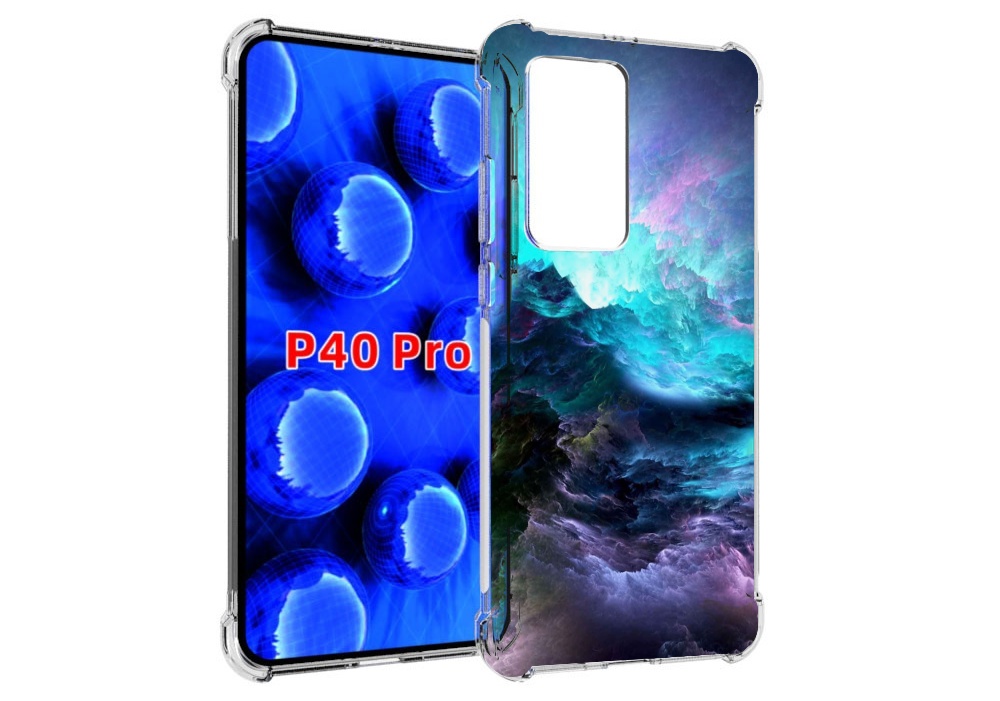 

Чехол MyPads Волна для Huawei P40 Pro противоударный, Прозрачный, Tocco