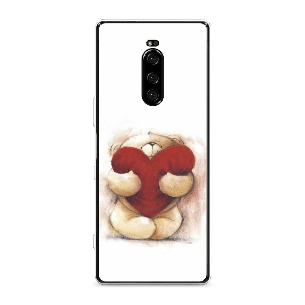 

Чехол Awog на Sony Xperia XZ4/Xperia 1 "Мишка с сердцем 1", Разноцветный, 53850-6