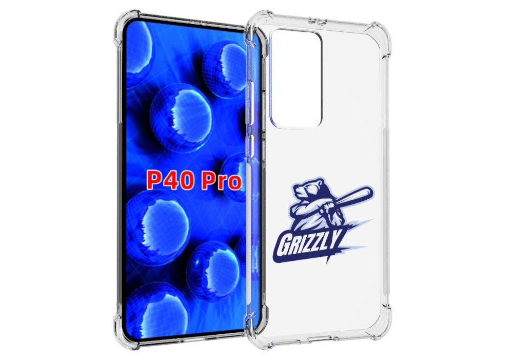 

Чехол MyPads Гризли для Huawei P40 Pro противоударный, Прозрачный, Tocco