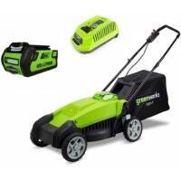 

Аккумуляторная газонокосилка Greenworks 2500067UA. 40В 35см с АКБ 2Ач и ЗУ