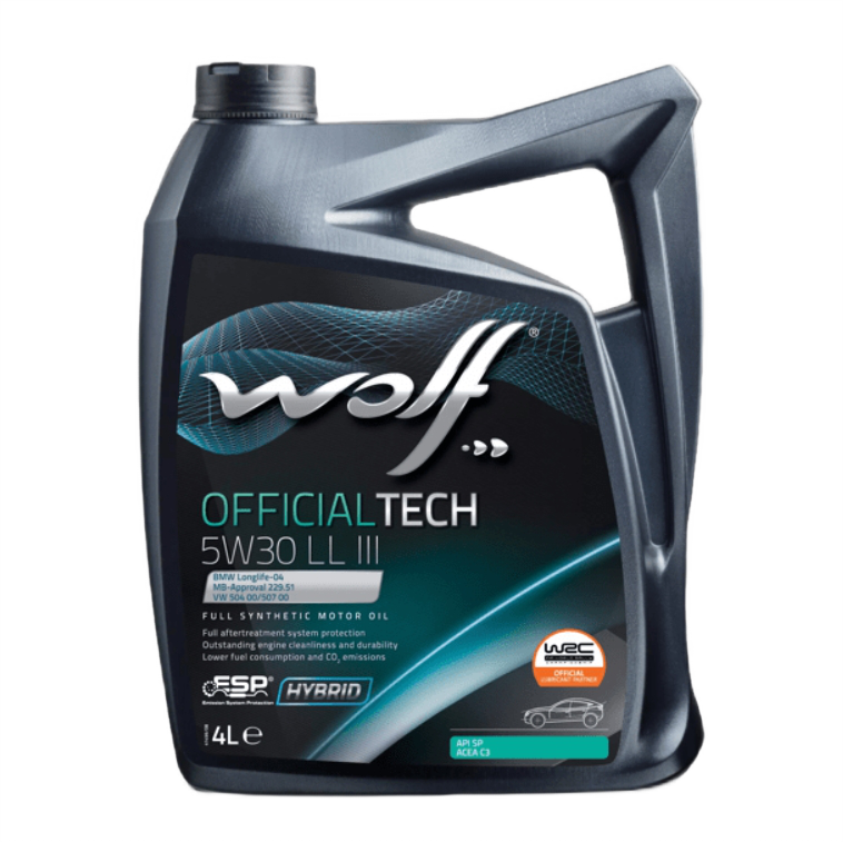 

Wolf Масло Wolf Officialtech 5w30 Ll Iii 5l