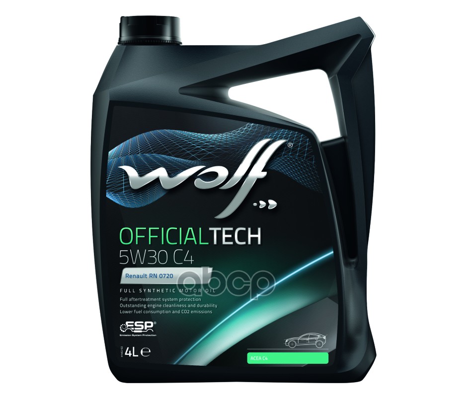 фото Wolf масло моторное officialtech 5w30 c4 4l