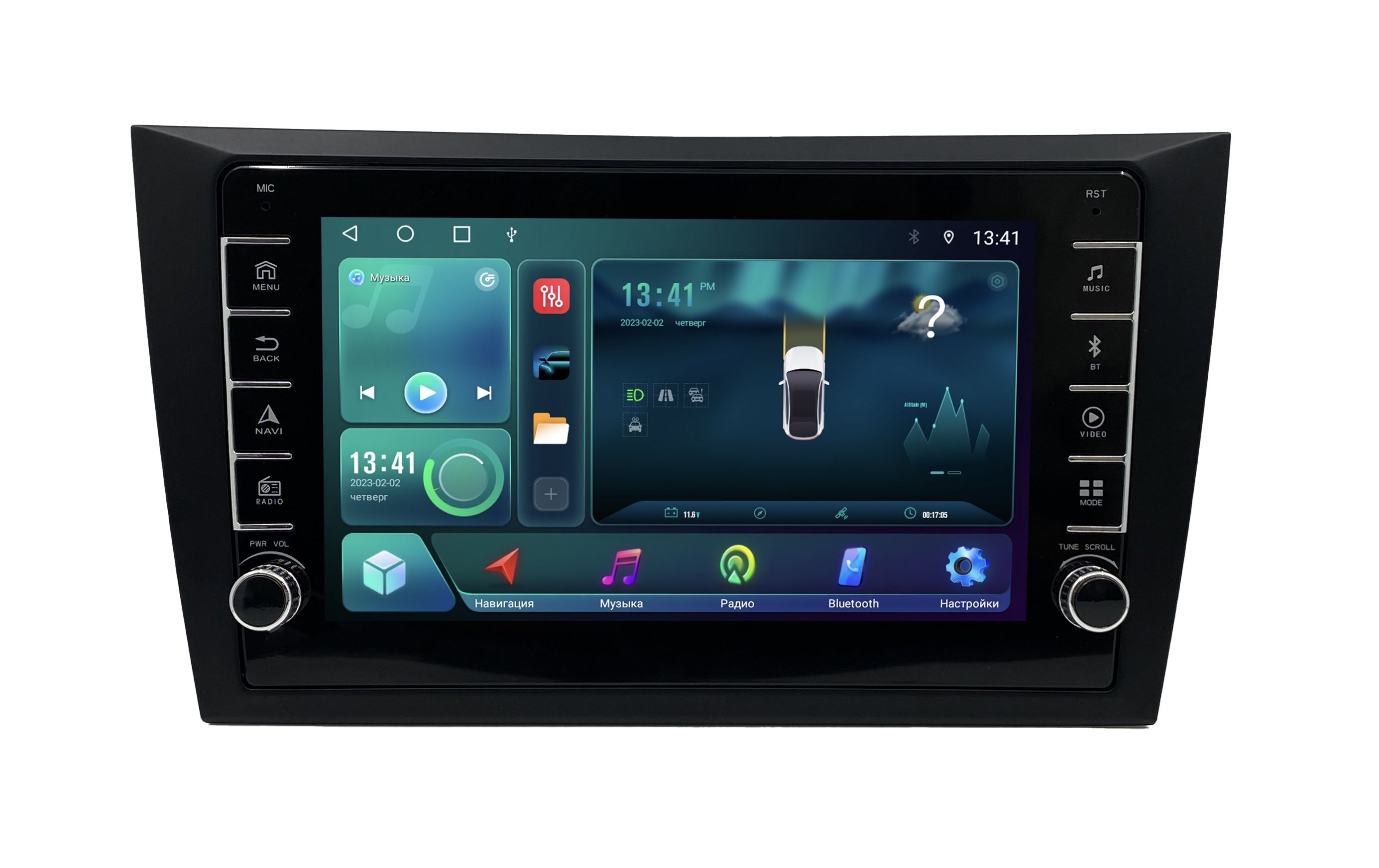 Штатная магнитола ANDROID Volksvagen Golf 6 2008-2016 Android 12 464 GB с крутилками 2863100₽