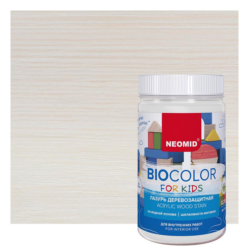 фото Антисептик "bio color for kids" белый (0,25 л) /neomid/