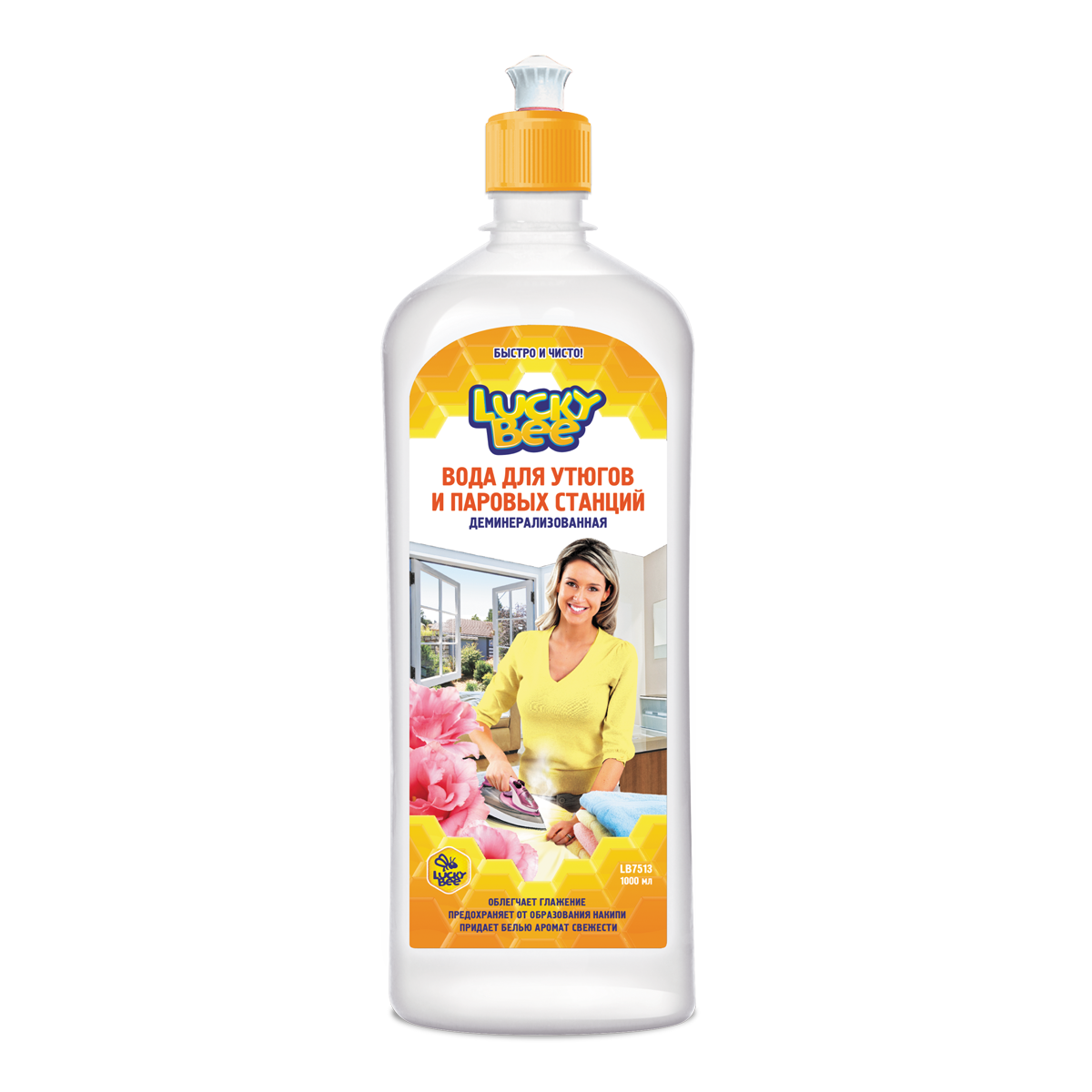 

Вода для утюгов и паровых станций Lucky Bee LB7513, 1000 мл, 27883966