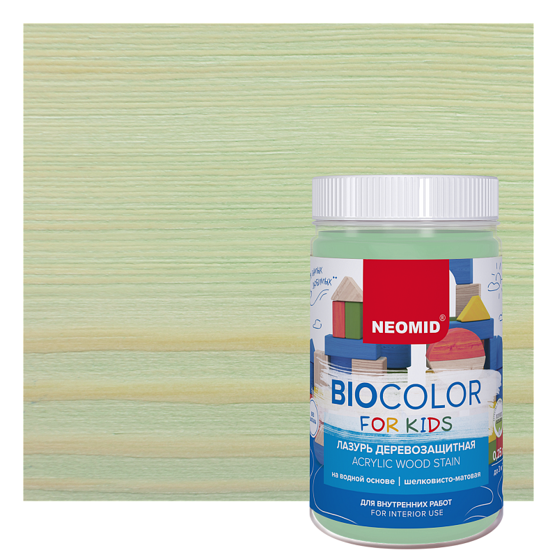 фото Антисептик "bio color for kids" мятный (0,25 л) /neomid/