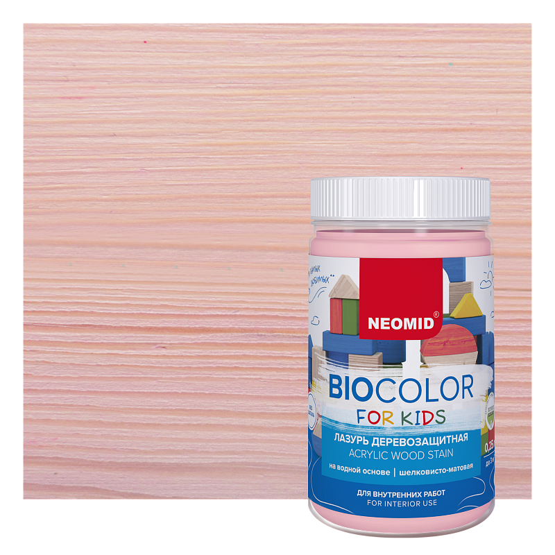 фото Антисептик "bio color for kids" розовый (0,25 л) /neomid/