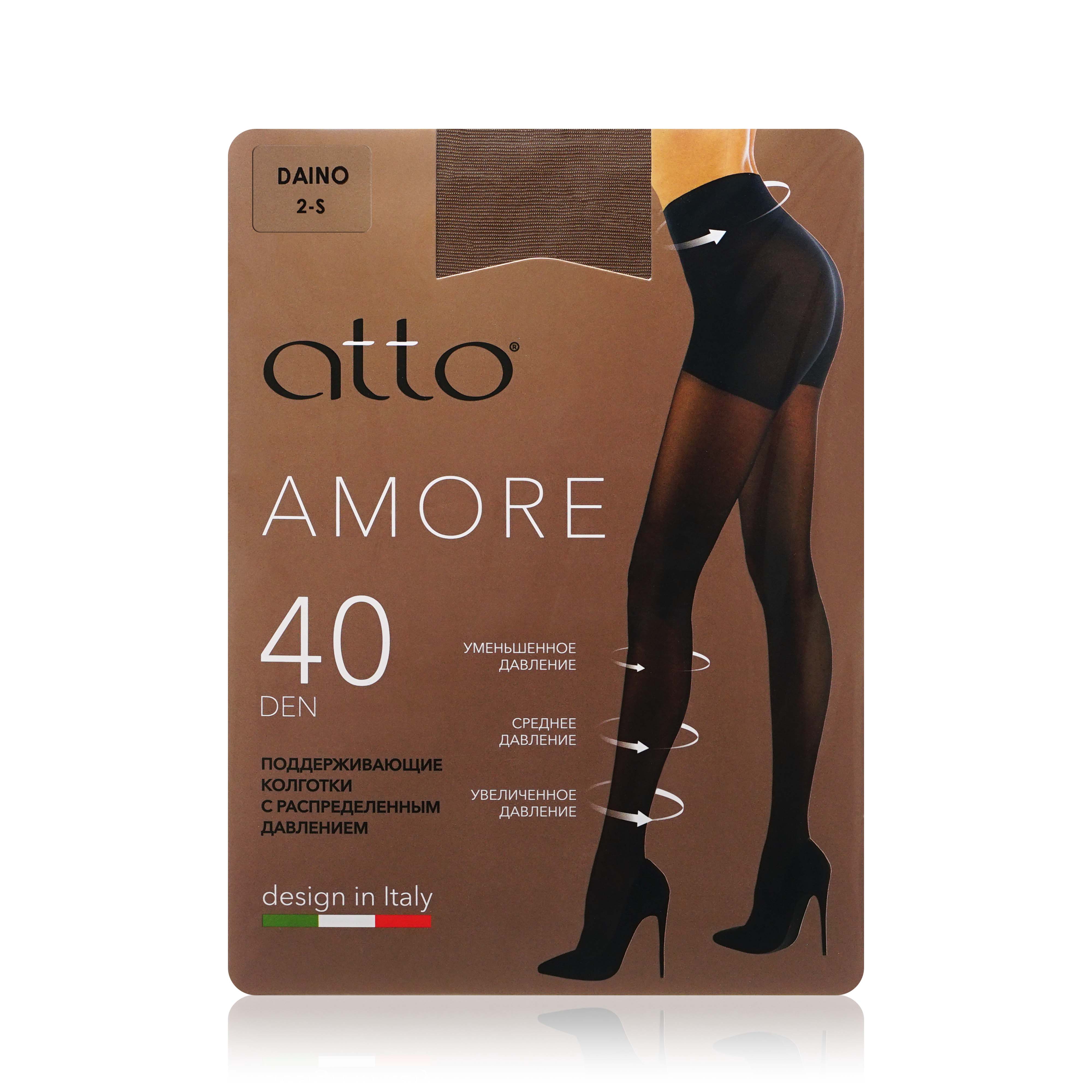 

Колготки женские Atto Amore бежевые S, Бежевый, Amore
