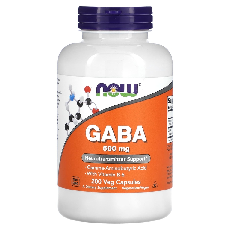 

NOW GABA вег. капсулы 500 мг 200 шт.