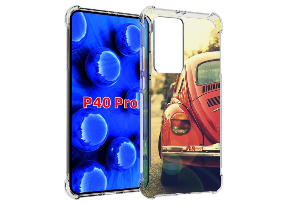 

Чехол MyPads Жук для Huawei P40 Pro противоударный, Прозрачный, Tocco
