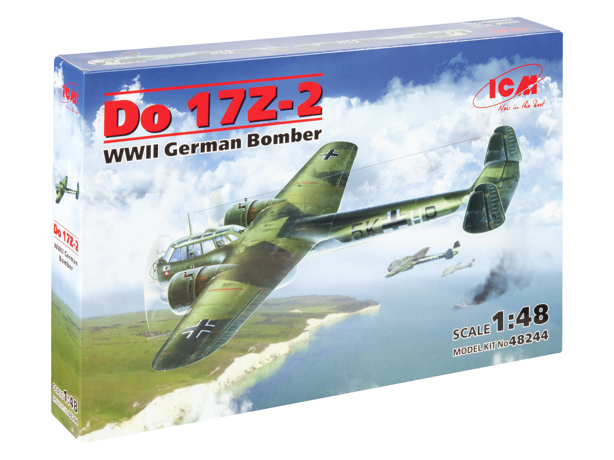

Сборная модель ICM 1/48 Do 17Z-2, Германский бомбардировщик ІІ МВ 48244