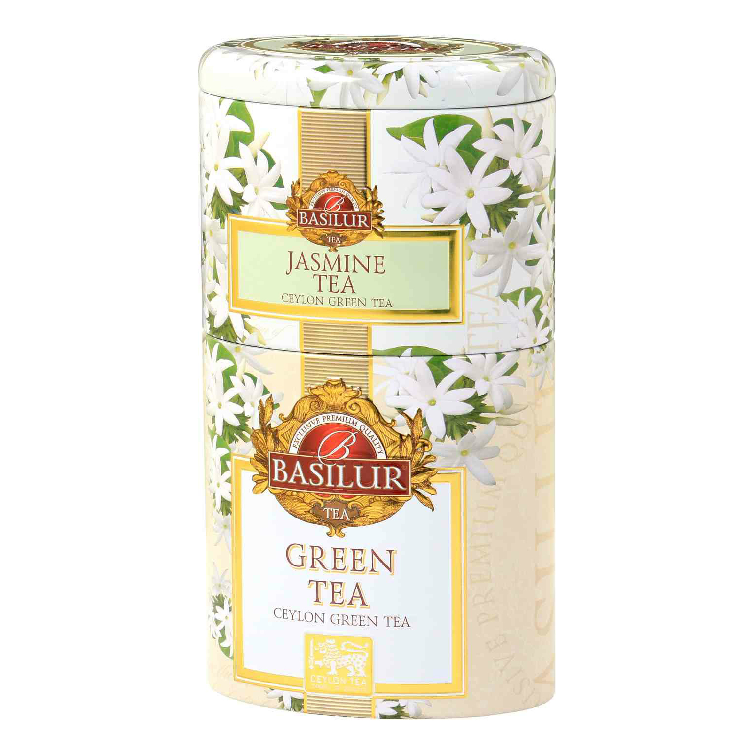 Чай зеленый 2 в 1 Basilur с жасмином листовой 100 г
