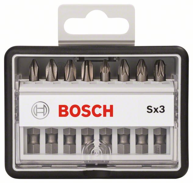 фото Набор бит (8 шт) robust line sx3 xh bosch 2607002558