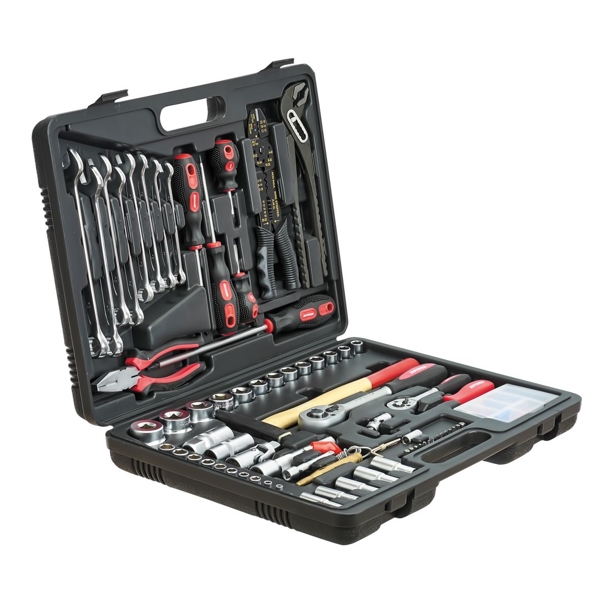 фото Zipower pm3967 набор инструмента, 99 предметов, cr-v сталь 99-pcs socket tool set