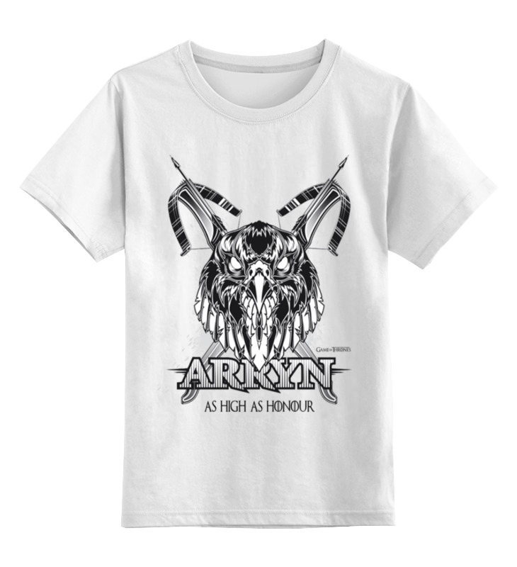 

Футболка детская Printio Орел арренов (игра престолов) цв. белый р. 128, Орел арренов (игра престолов)
