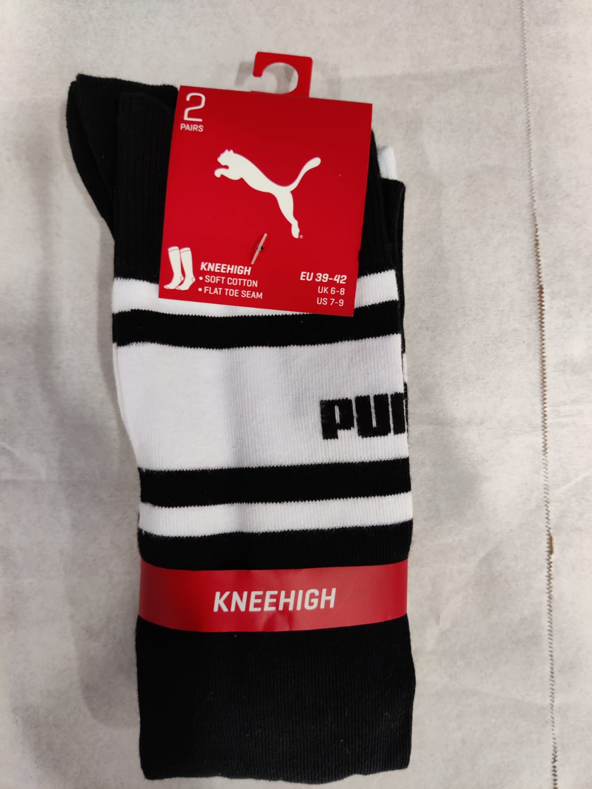

Гетры женские PUMA Women Kneehigh 2P черные 35-38, Women Kneehigh 2P