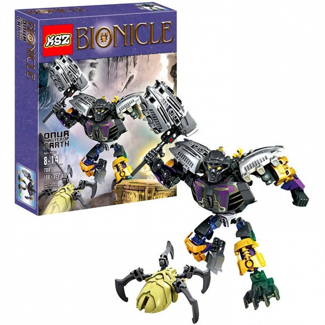 Конструктор KSZ Bionicle -Онуа повелитель земли 12876925 конструктор bionicle терак тотемное животное земли 609 5