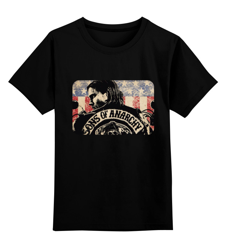 

Футболка детская Printio Sons of anarchy - black цв. черный р. 128, Sons of anarchy - black