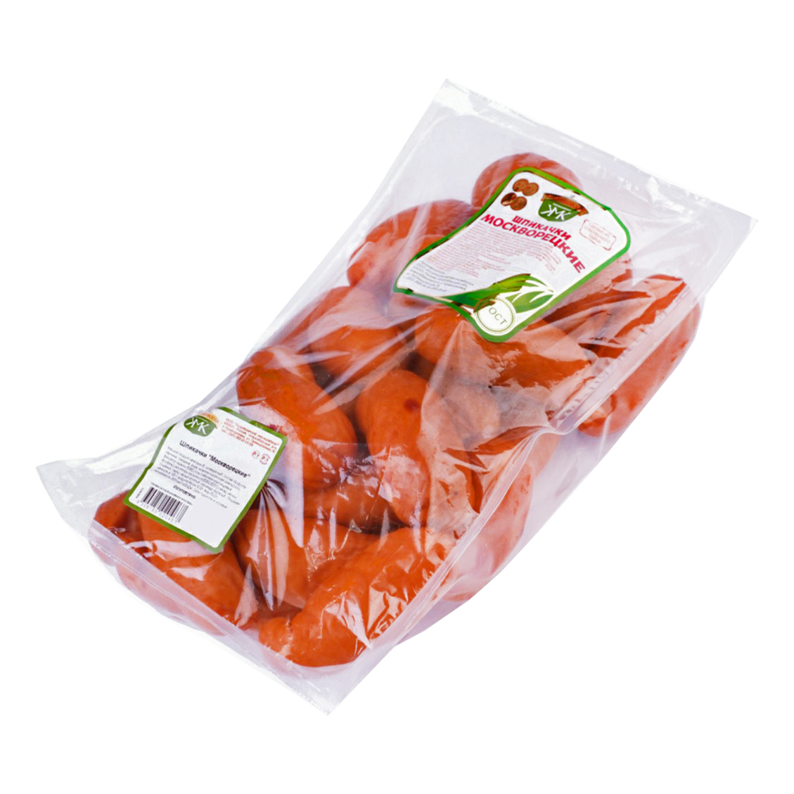 

Шпикачки Кудряшовский МК Москворецкие подкопченные 900 г