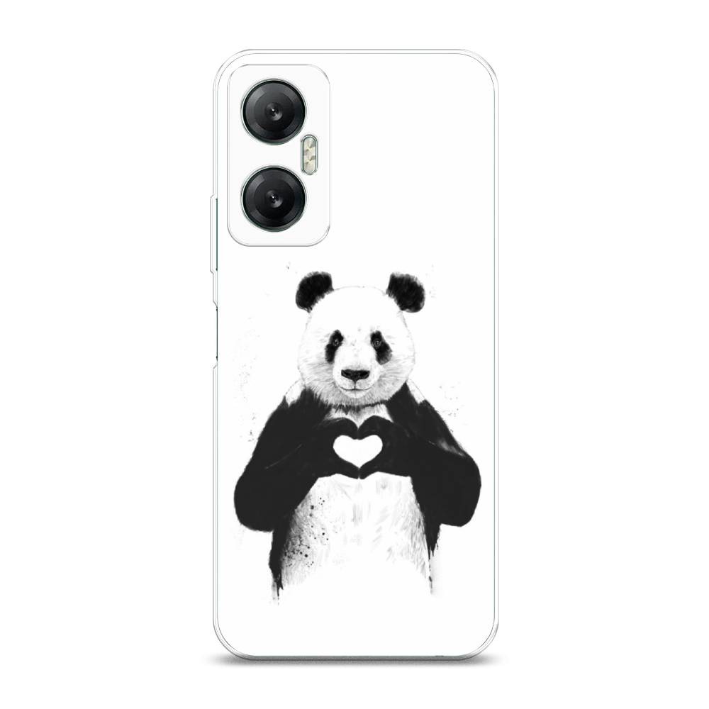 

Чехол Awog на Infinix HOT 20 5G "Панда love", Серебристый, 3103250-10