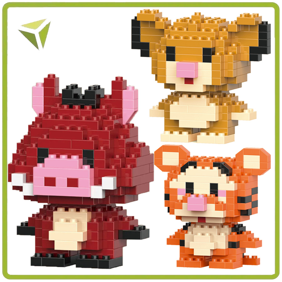 

3D конструктор Bricks Симба, Пумба, Тигр 464 дет