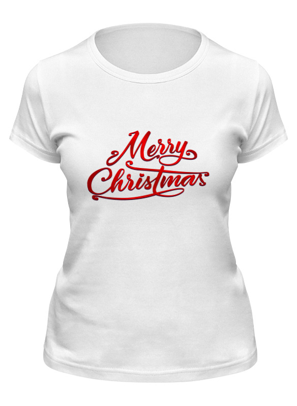 

Футболка женская Printio Merry christmas белая S, Белый, Merry christmas