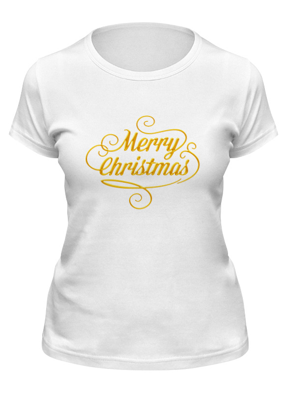 

Футболка женская Printio Merry christmas белая S, Белый, Merry christmas