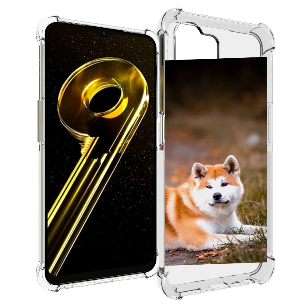 

Чехол бампер MyPads акита ину для Realme 10 5G противоударный, Прозрачный, Tocco