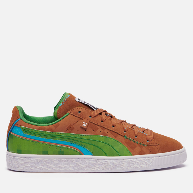 

Кеды унисекс PUMA x Minecraft Suede коричневые 46 EU, x Minecraft Suede