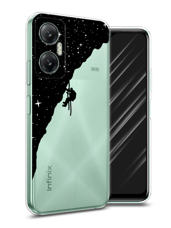 

Чехол Awog на Infinix HOT 20 5G "Скалолаз в космосе", Черный;белый;бежевый, 3103250-4