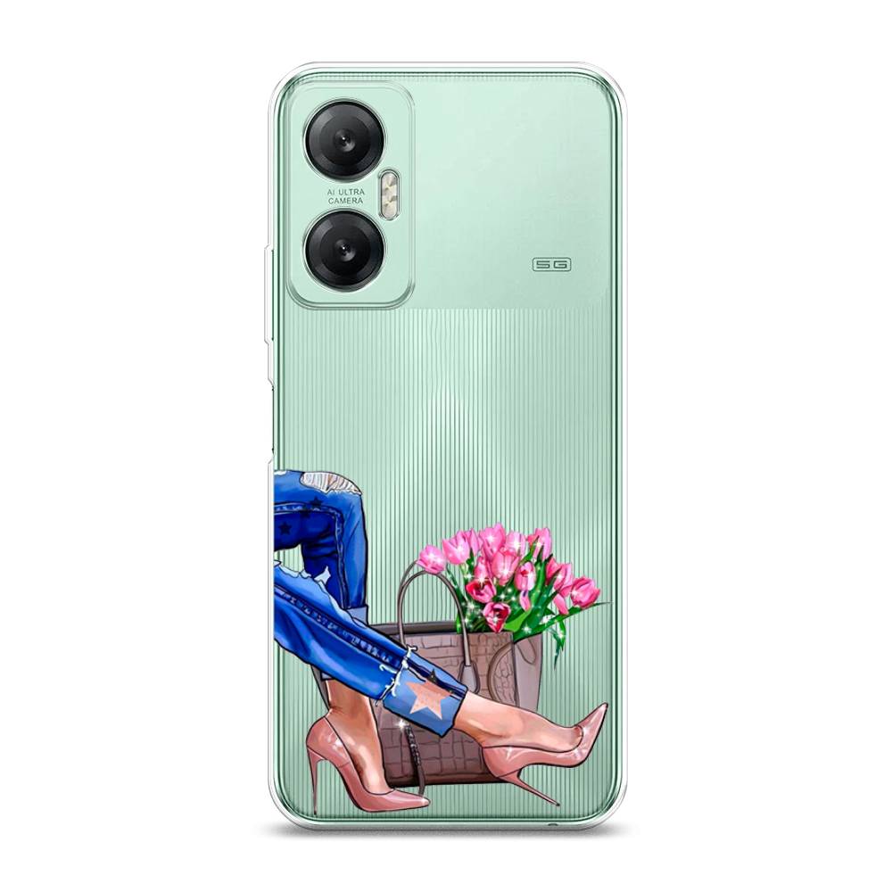 

Чехол Awog на Infinix HOT 20 5G "Каблучки", Синий, 3103250-7