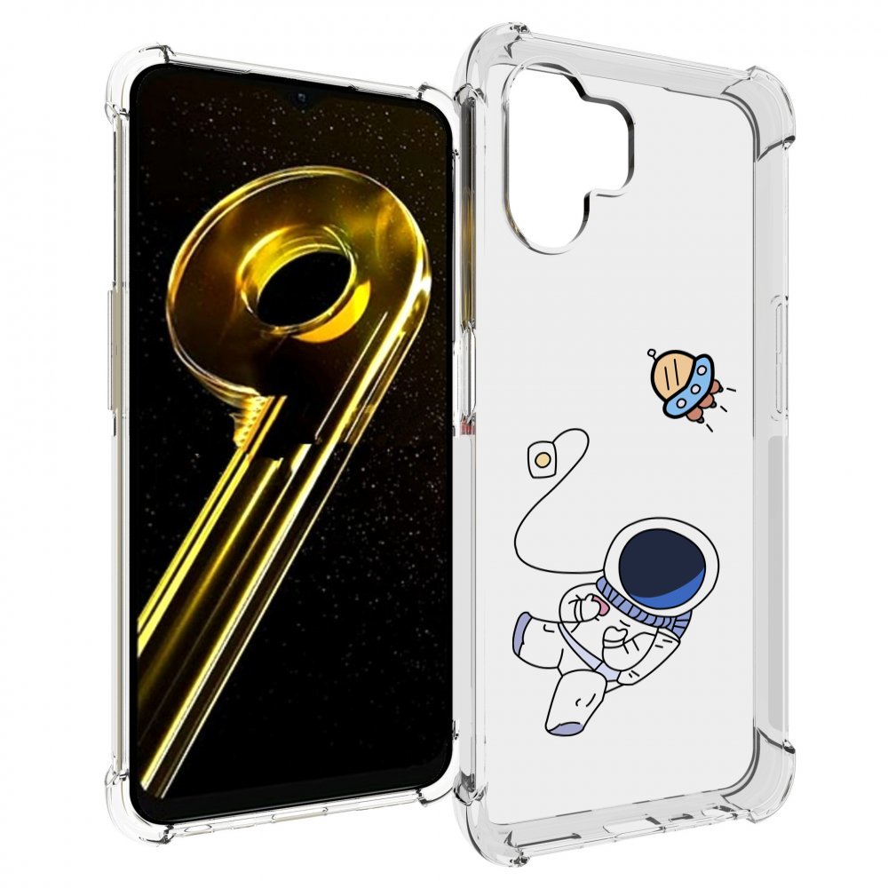 Чехол бампер MyPads астронавт для Realme 10 5G противоударный