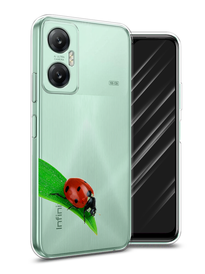 

Чехол Awog на Infinix HOT 20 5G "На счастье", Белый;красный;зеленый, 3103250-1