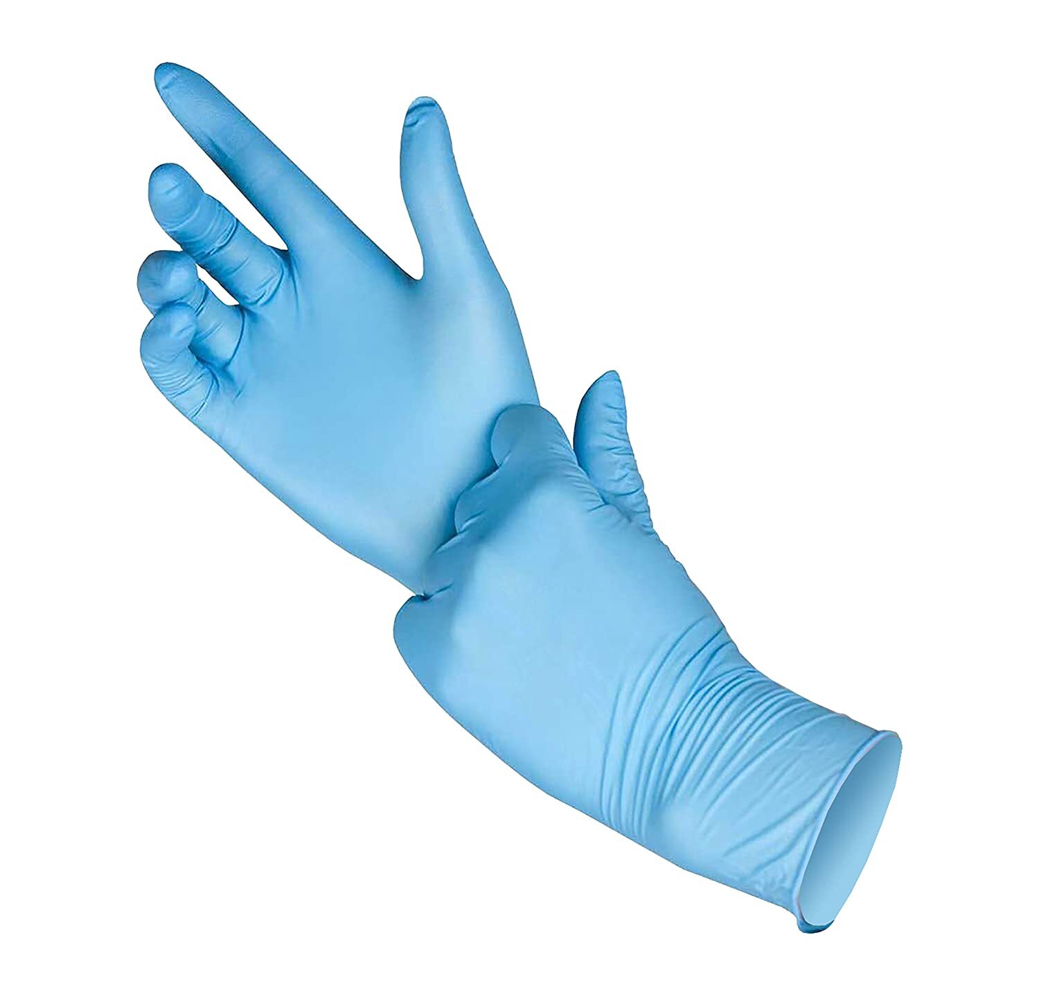 фото Перчатки одноразовые, нитриловые optima gloves 50пар, арт.og-l-blue