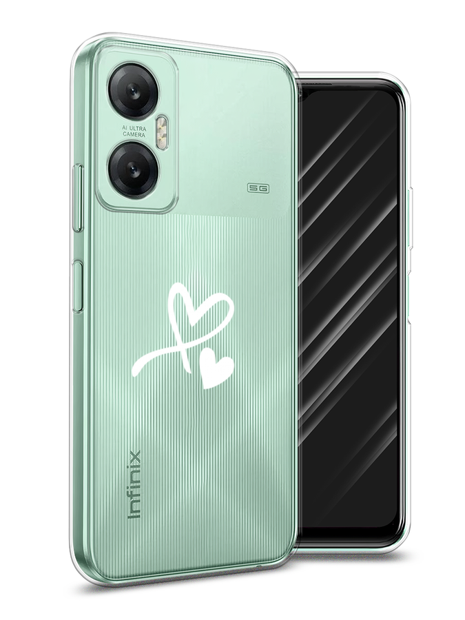 

Чехол Awog на Infinix HOT 20 5G "Сердечко минимализм", Белый, 3103250-6