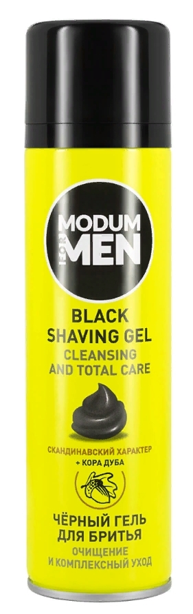 

Гель для бритья MODUM FOR MEN BLACK Очищение и комплексный уход