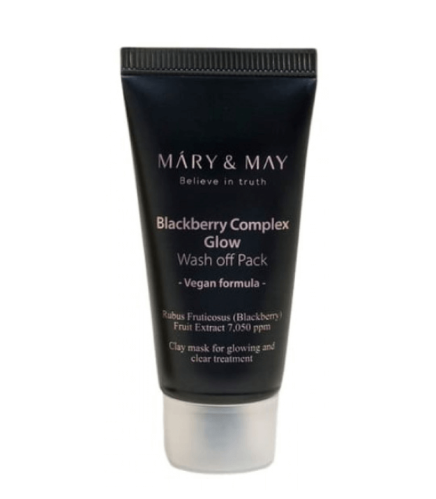 Маска для лица с ежевичным комплексом Mary&May Blackberry Complex Glow Wash Off Pack 30г yellow clay mask маска из желтой глины