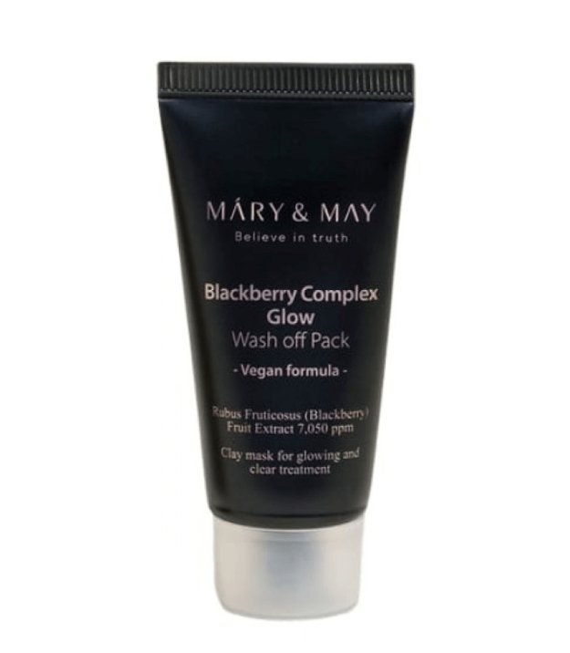 Маска для лица с ежевичным комплексом Mary&May Blackberry Complex Glow Wash Off Pack 30г house of dohwa маска для лица смываемая с белым рисом white rice wash off mask